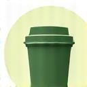 Eco-friendly cup icon